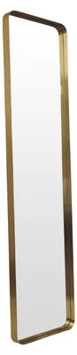 Produktbild von TONDO Wandspiegel rechteckig Gold 30x120 cm aus gebürstetem Aluminium