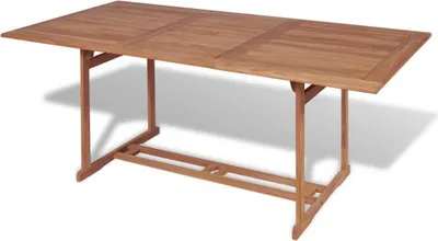 Produktbild von Gartentish 180x90x75 cm Teak Massivholz