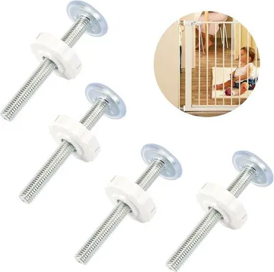 Immagine prodotto di Viti di sicurezza per griglie per bambini da 90 mm, confezione da 4 pezzi