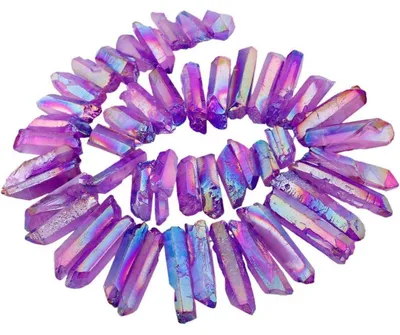 Immagine prodotto di Collana di perle di cristallo, colore viola, gradazione grossa, 13-42 mm, lunghezza 15 pollici, per la creazione di gioielli