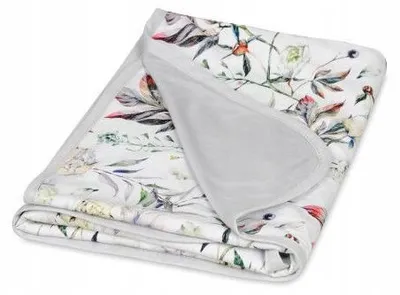 Produktbild von BabyMatex Bambus-Decke doppelseitig Blätter 75x100