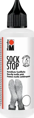 Zdjęcie produktu dla Marabu 17220106100 Farba do tkanin Marabu Sock Stop, 90 ml, bezbarwna i przezroczysta
