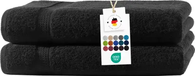 Produktbild von Badetücher 100x150 cm aus 100% Baumwolle, Duschtuch Frottier Handtücher 500g/m2
