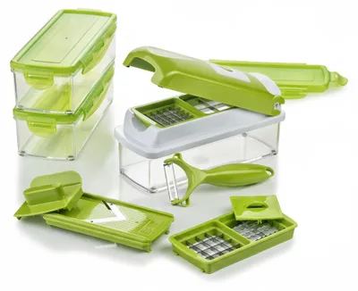 Produktbild von JL cuisine - Mandoline Gemüseschneider - Multifunktional - Edelstahlmesser, KI-generiertes Bild