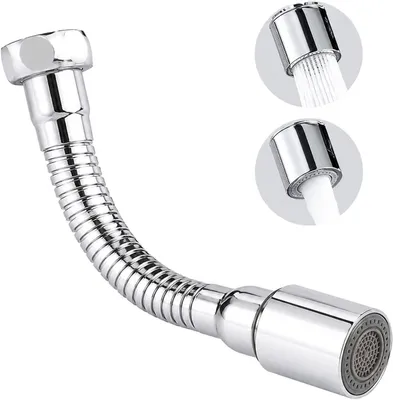 Küchenarmatur 2 Modi, 17 cm, 360° Verlängerung, Wasser sparend