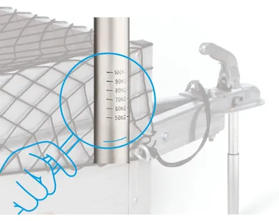 Produktbild von Stützlastwaage Achslastwaage Deichselwaage - Aluminium - 50-100 kg - Silber - Für Caravan und Wohnwagen
