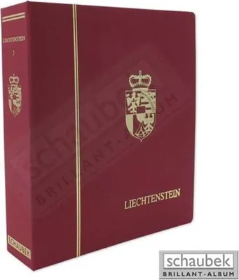 Produktbild von Schaubek Album Liechtenstein 1912-1979 Standard im Ganzleinen-Schraubbinder rot, Band I ohne Schutzkassette