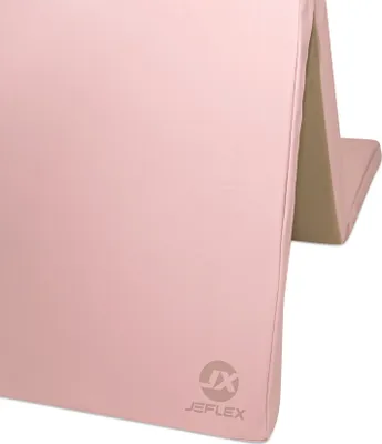Produktbild von Jeflex klappbare Turnmatte Weichbodenmatte pink/beige 210 x 100 x 8 cm, Fitness, Turnen, Spiele