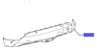 Image de TOYOTA C-hr pare-chocs arrière 52453-F4140 OE