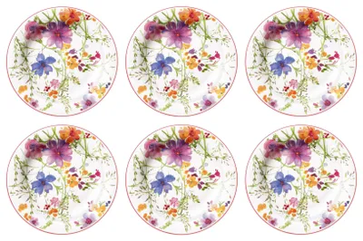 Produktbild von Villeroy & Boch Mariefleur Basic 6er Set Frühstücksteller 22 cm Porzellan