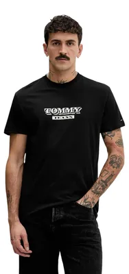 Produktbild von Tommy Hilfiger Jeans TJM REG BILLS FONT Herren T-Shirt Schwarz : Größe - XL Größe: XL