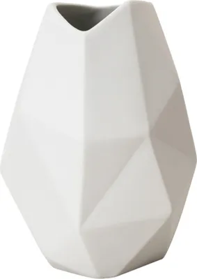 Rosenthal Tütenvase Do Not Litter, Porzellan, Weiß, 18 cm, 14146-100102-29428