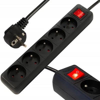 Produktbild von BLOW Stromleiste Verlängerungskabel Starkes Kabel 2m 5 Steckplätze