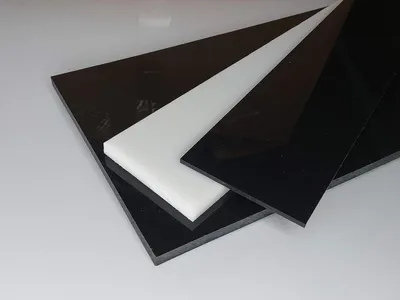 Productafbeelding van POM C Plaat - Acetaal Plaat - Onderdelen Maken - Hoge Slijtvastheid - 500 x 245 x 6 mm - Zwart