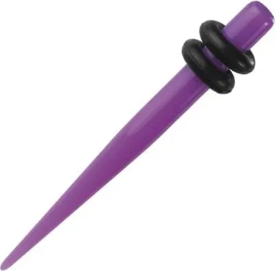 Produktbild von Piercing Ohr Expander Dehnungsstab Straight Acryl Dehnstab Neon UV Lila - 2.5mm