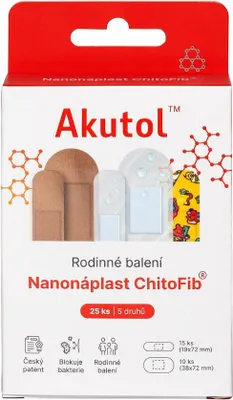 Produktbild von AKUTOL Nanopflaster ChitoFib Familienpackung