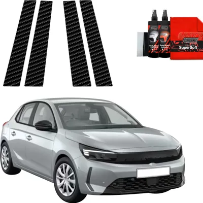 Produktbild von 4in1 Kohlenstoff Schutzfolie Grizz Protector für B-Säule - Opel Corsa (2023- 2025)