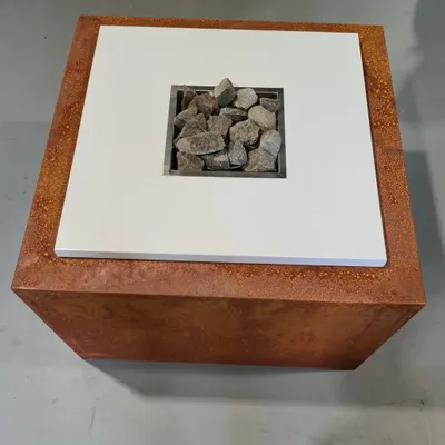 Produktbild von XXL Pflanzkübel Blumenkübel Hochbeet Stahl Pflanztopf Rost 100x100x60cm #792