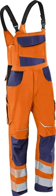 Produktbild von Kübler Reflectiq Latzhose PSA 2 warnorange/dunkelblau Gr. 27