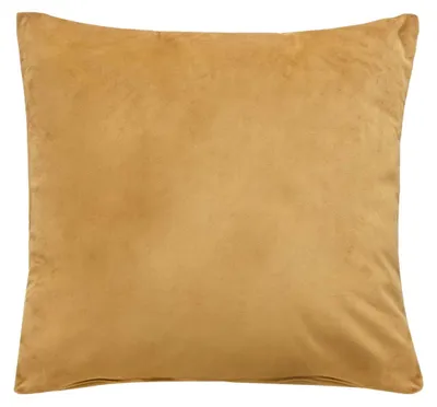 Produktbild von Sofakissen mit Füllung »Milano« HxB 45x45 cm Senf Dekokissen mit Komfort-Samt-Bezug und Reißverschluß mit Füllkissen Extra Weich Couchkissen 203572