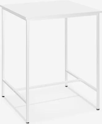 Immagine prodotto di Tavolo 70x70cm per bar cucina bistrot in metallo in bianco e nero Zakis - Bianco