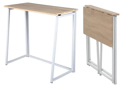 Klappbarer Schreibtisch, Eiche, 80x41,5x74cm