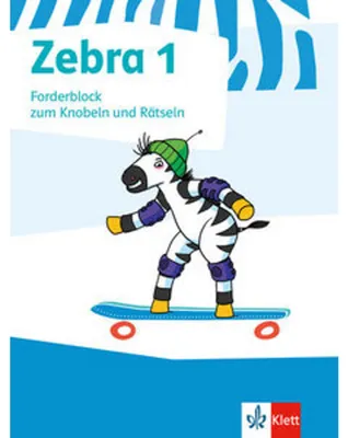 Obrázok produktu pre Zebra. Forderheft Sprache/Lesen zum Knobeln und Rätseln. 1. Schuljahr. Neubearbeitung