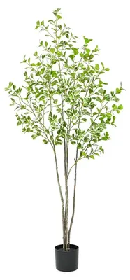 Produktbild von Zstar Künstlicher Ficus-Baum,180cm Groß Realistischer Ficus-Baum im Topf, Mit Re