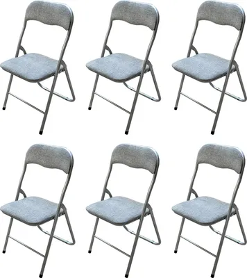 Produktbild von Klappstuhl 6er Set Dima Fabric Grau