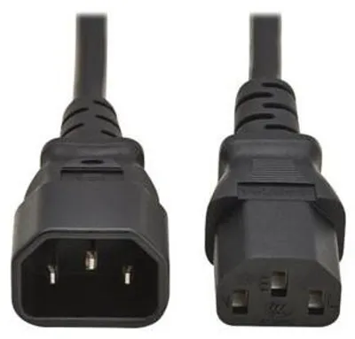 Image de EATON TRIPPLITE PDU Power Cord C13 to C14 - 10A 250V H05VV-F 2M Black