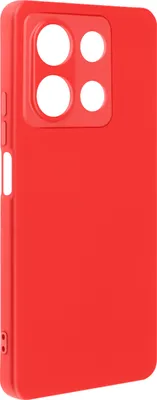 Produktbild von Avizar, Halbsteife Silikonhülle für Xiaomi Redmi Note 13 5G mit Handschlaufe, Rot