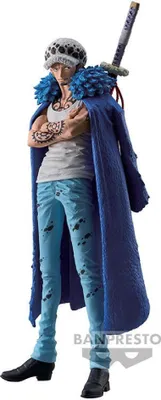 A full-body shot of a Trafalgar Law figure from One Piece.