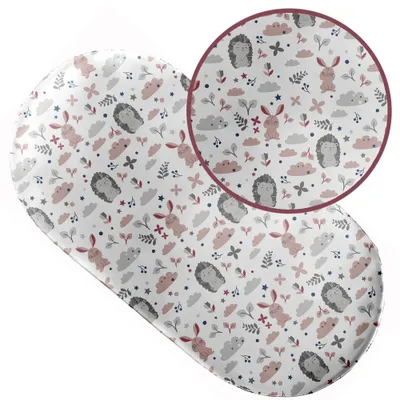 Produktbild von Spannbettlaken mit Gummizug 38x80 cm für Kinderwagen Moseskorb Wiege 100% Baumwolle