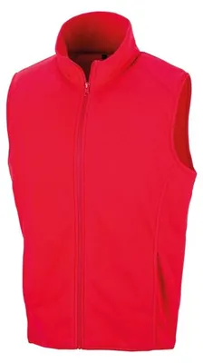 Produktbild von Herren-Fleeceweste - Result MICRO FLEECE GILET - red - Größe L
