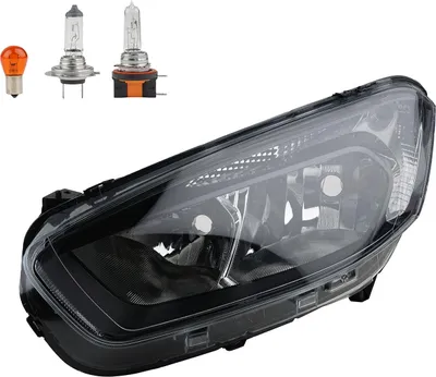 Produktbild von Johns, Scheinwerfer Links + Leuchtmittel passend für Ford Transit Courier schwarz LED