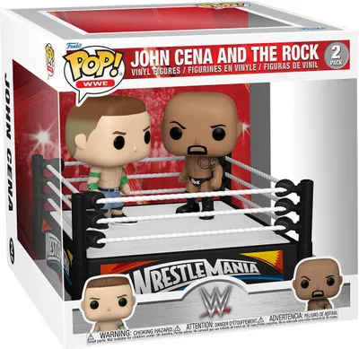 Produktbild von WWE Wrestle Mania John Cena and the Rock  2 Pack - Funko Pop! - Vinyl Figur