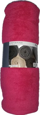Image de Serviette drap de plage bouclette uni maxi