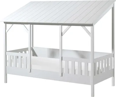 Produktbild von Vipack  Hausbett mit 90 x 200 cm Liegefläche, Dach in Weiß