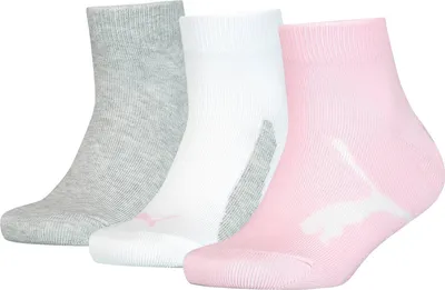 Produktbild von PUMA Uni Kinder Quarter Socken, Pink / Grey, 35-38 EU