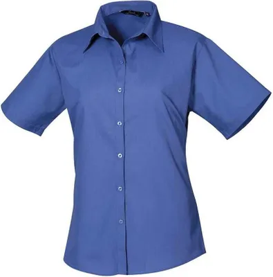 Image de Premier - chemisier femme manches courtes PC5624 (46 FR) (Bleu roi)