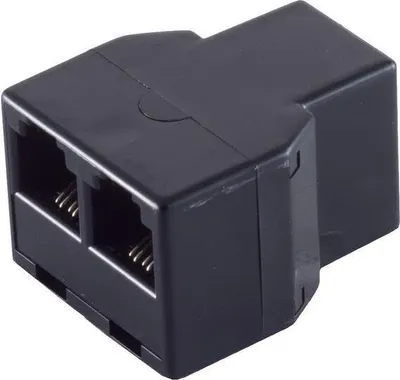 Zdjęcie produktu dla shiverpeaks ®-BASIC-S--Złącze zachodnie 6/4 na 2 złącza zachodnie 6/4, złącze kabla telefonicznego (BS71225)