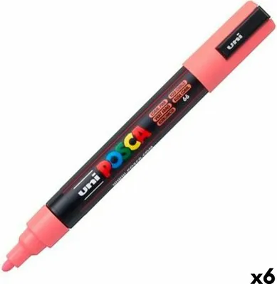 Obrázok produktu pre Plstené pero POSCA PC-5M ružové (6 kusov)