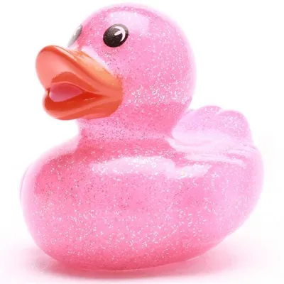 Produktbild von Badeente Glitzer pink 5,5 cm