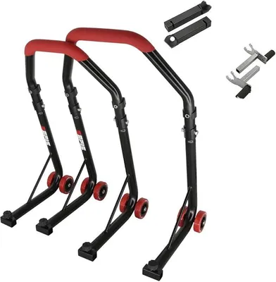 Productafbeelding van SEFIS D18 Motorfietssteunset: voor- en achterwiel, motorfietslift, voor- en achtersteun, montagebok voor motorfiets, achtersteunset, motorfiets opbokken voor Honda CMX 500 Rebel