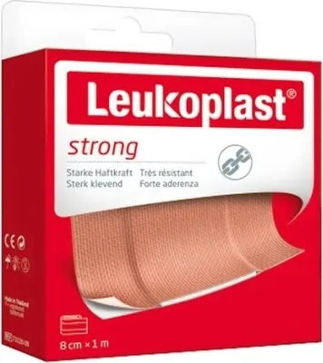 Produktbild von Leukoplast, Pflaster Strong 8cm x 1m, 1 Stück - Langes Haltbarkeitsdatum!
