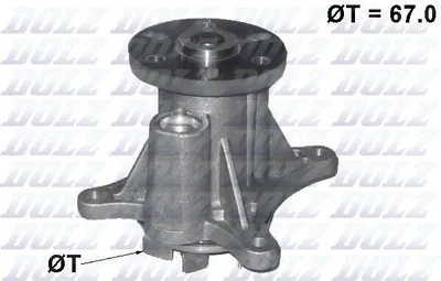 Produktbild von DOLZ Kühlmittelpumpe Wasserpumpe für CITROËN C5 III Kombi (RW) C140