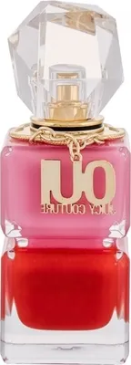 A product shot of a Juicy Couture perfume bottle.