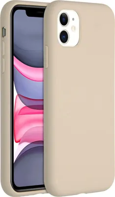 Image de Accezz Liquid Silicone Backcover pour l'Apple iPhone 11 - Stone