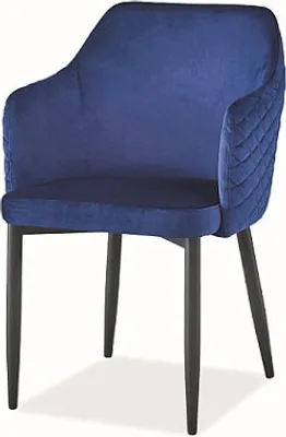 Produktbild von Esszimmerstuhl Küchenstuhl Set Astor marineblau 4er Set