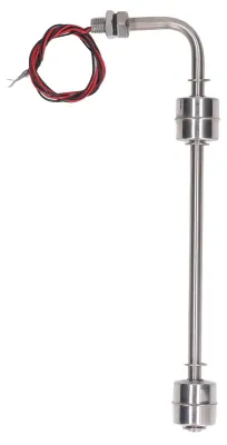 Image de Interrupteur de contrôle d'eau à flotteur Capteur de niveau de liquide à double point en acier inoxydable AC DC 0-110 V